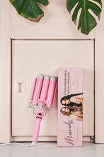 Portable 3-Barrel Curler Wave Lcd Curling Iron Curling